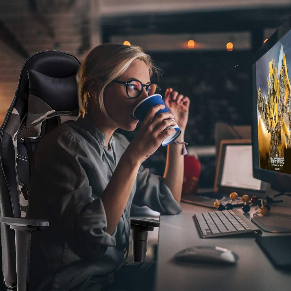 Ultimate Ergonomic Gaming & Office Chair – PU Leather with Lumbar Support