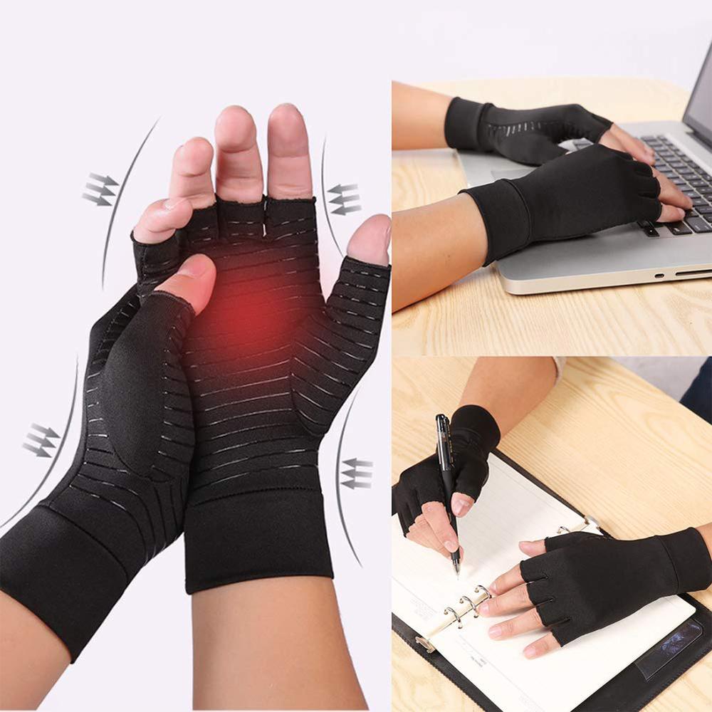 Unisex Compression Half Finger Support Gloves