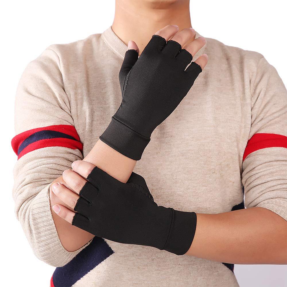 Unisex Compression Half Finger Support Gloves
