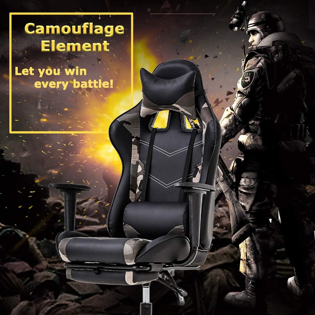 Ultimate Ergonomic Gaming & Office Chair – PU Leather with Lumbar Support