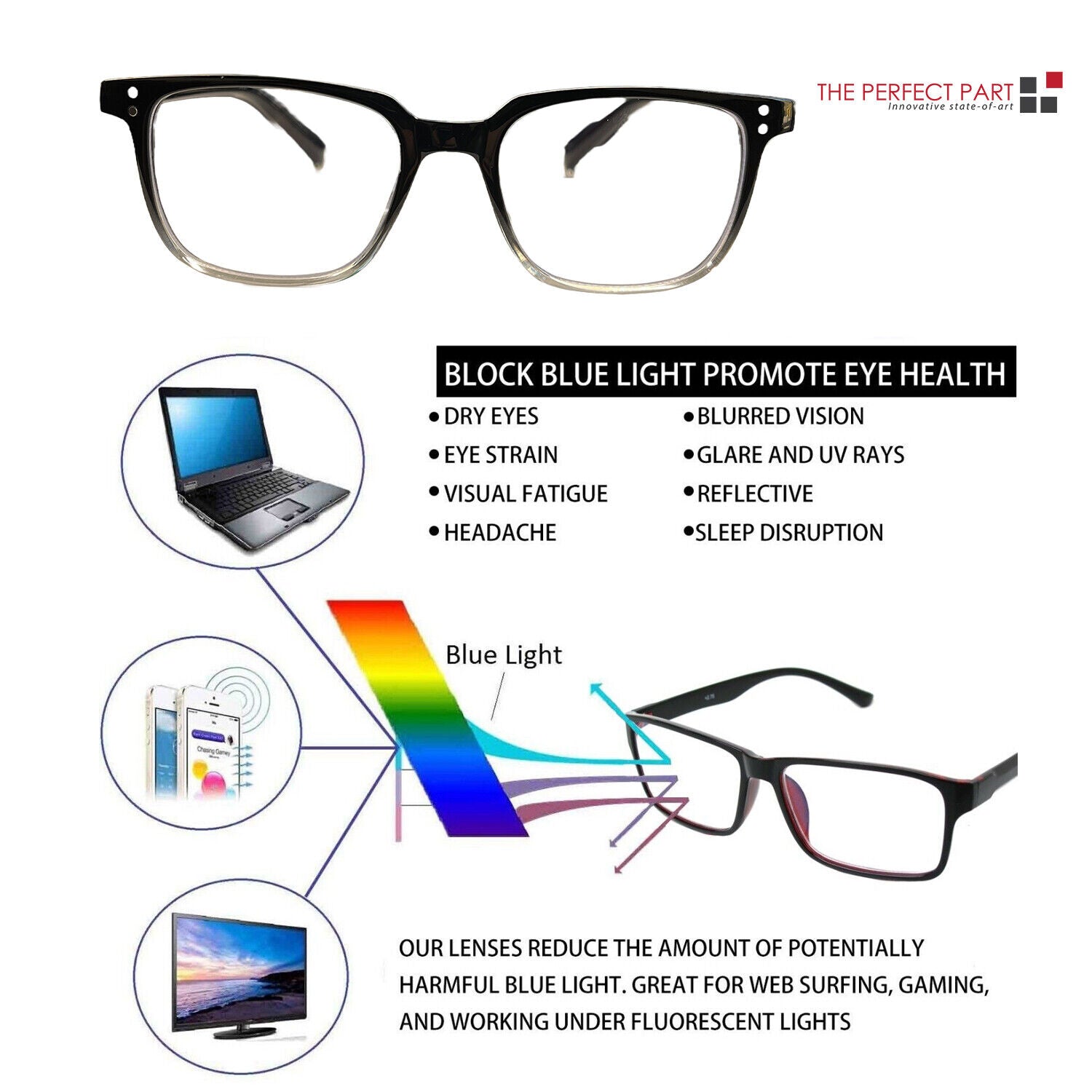 2 Pack Unisex Computer Reading Glasses