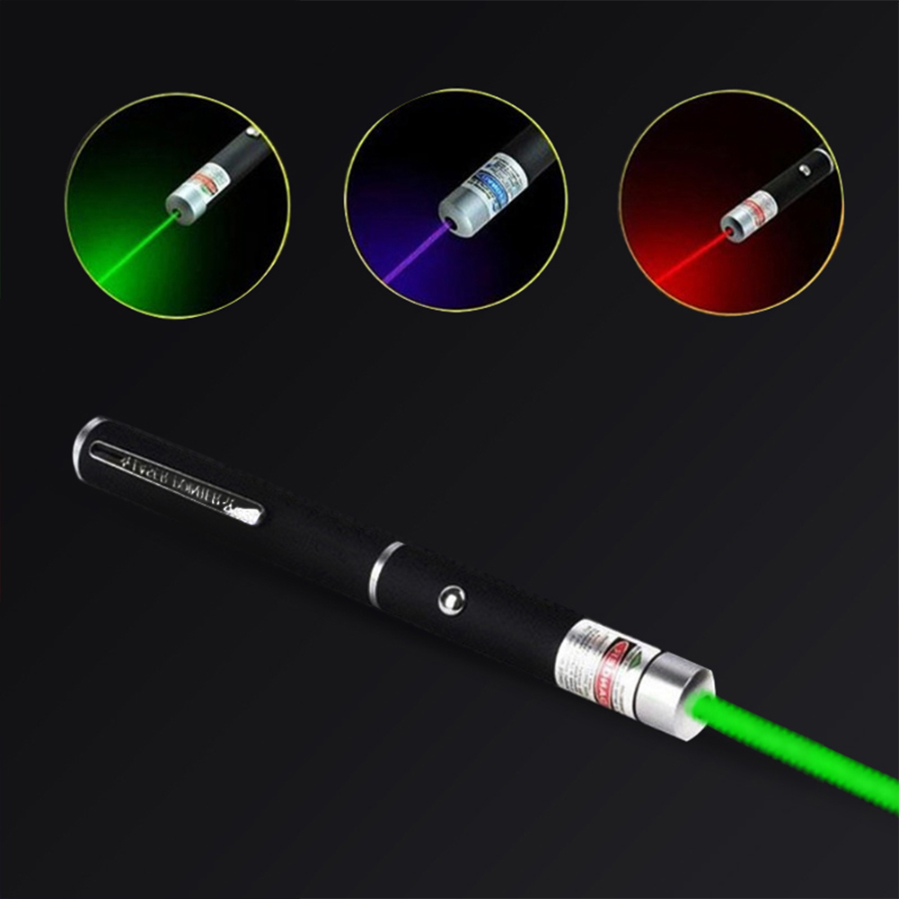 3 Pack Multi Color Laser Pointer Pen Set Green Blue Red