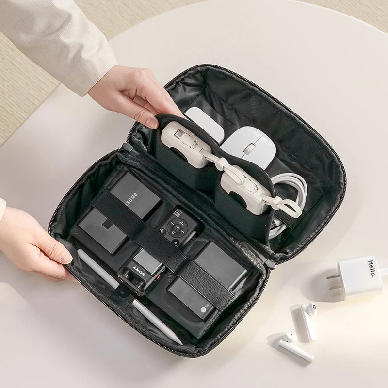 Eco-Smart Travel Tech Organizer Bag | RPET Cable and Gadget Case