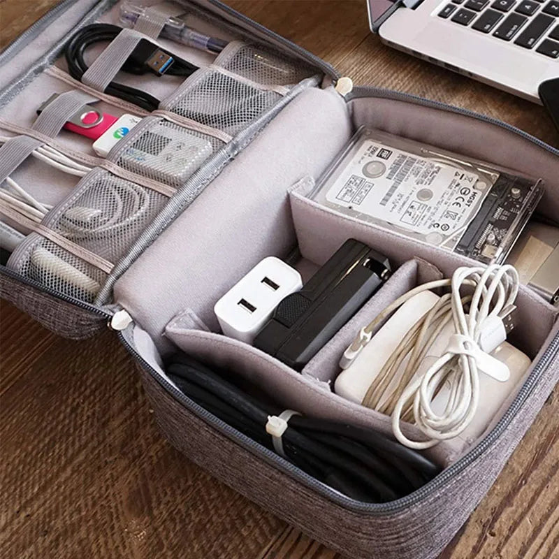 Cable/Wires Storage Bag Waterproof Digital Electronic Organizer Portable USB