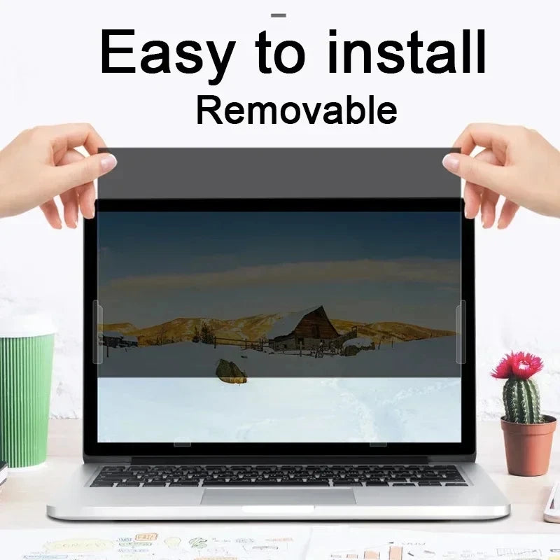 Anti-Spy Privacy Screen Protector for Laptop 14"/15.6" | Dual-Sided HD & Matte Film