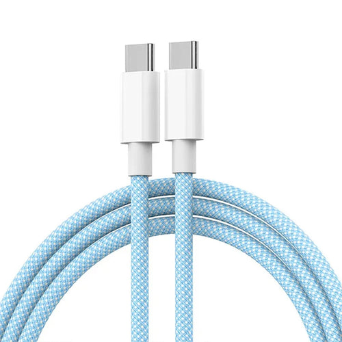 60W USB C Braided Charging Cable for iPhone USB C Models and Type C Devices