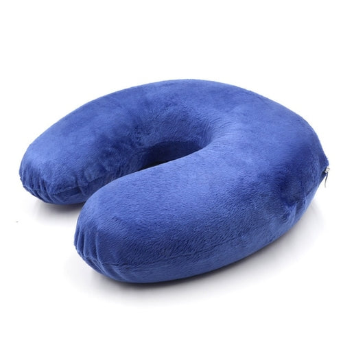 Travel U-Shaped Memory Foam Neck Pillow – Neck & Body Support