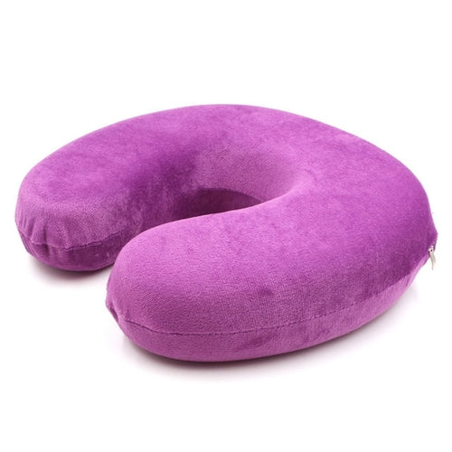 Travel U-Shaped Memory Foam Neck Pillow – Neck & Body Support