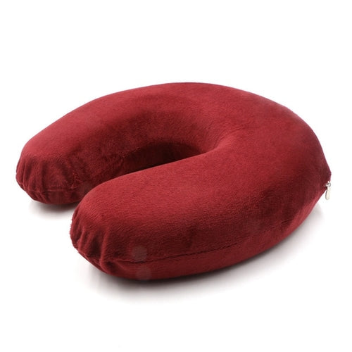 Travel U-Shaped Memory Foam Neck Pillow – Neck & Body Support