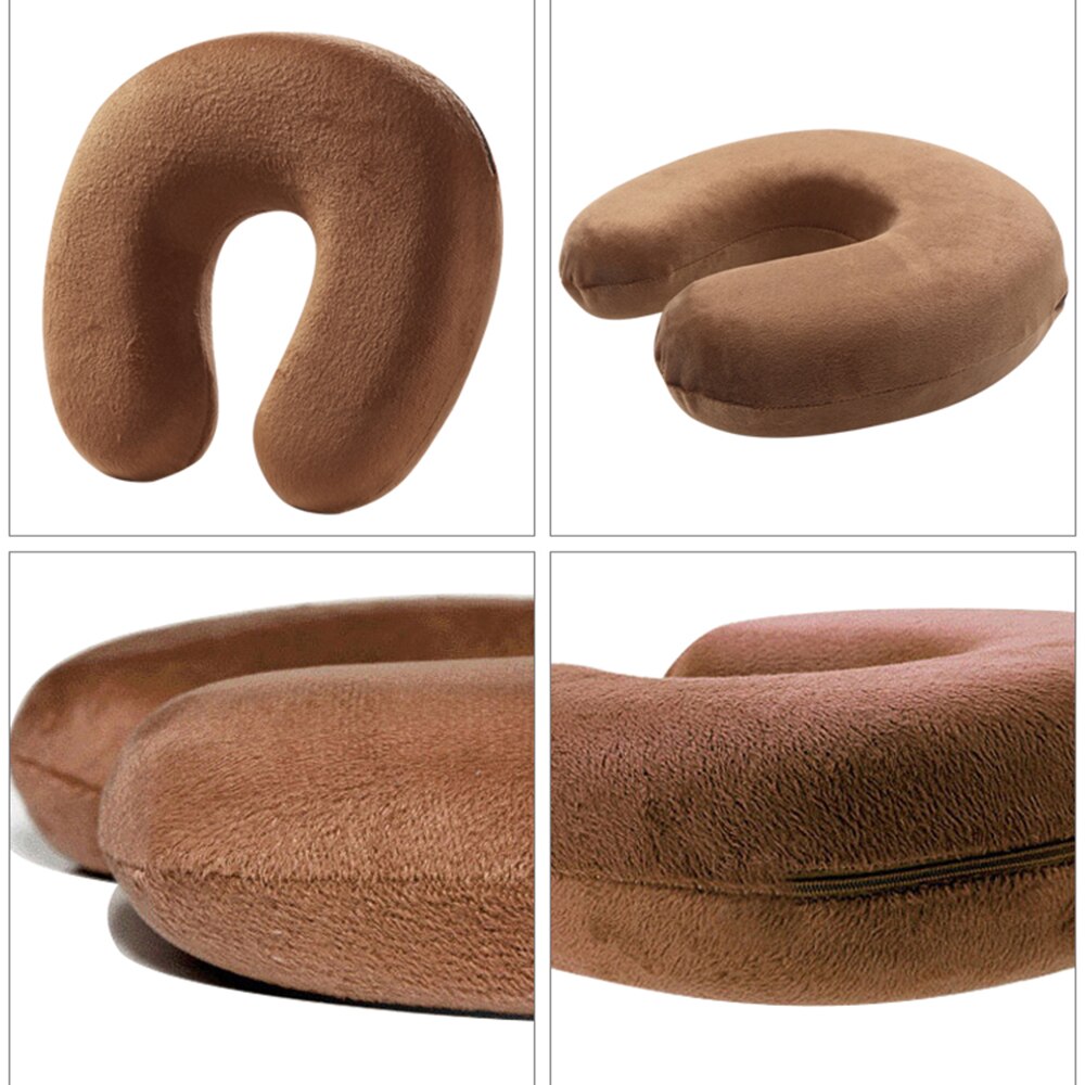 Travel U-Shaped Memory Foam Neck Pillow – Neck & Body Support