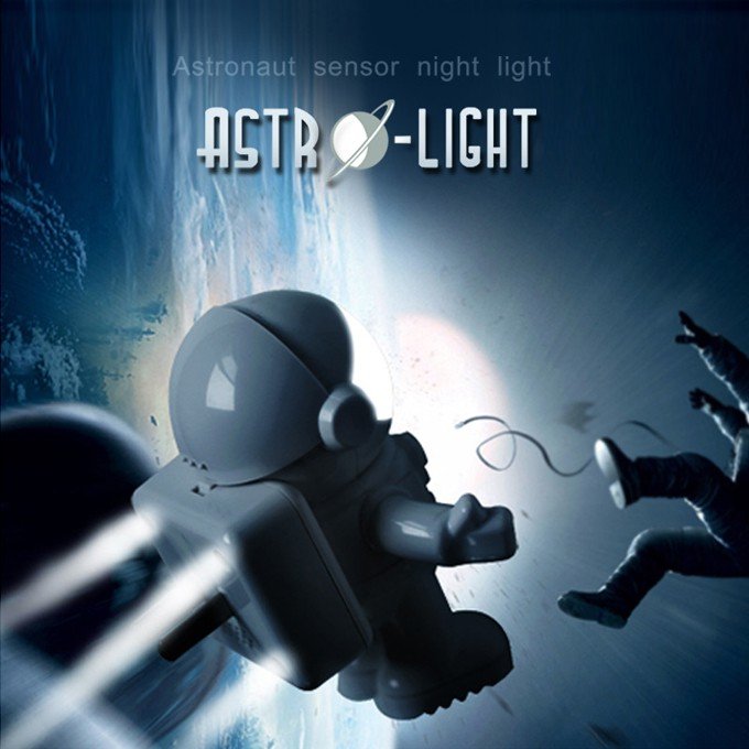 Astronaut USB Light – Flexible LED Lamp for Laptops & Desktops