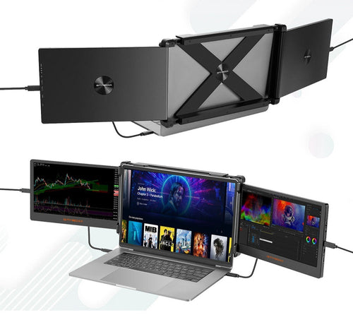 15.6” Portable USB-C Laptop & Phone Monitor – 1080p Travel Second Screen