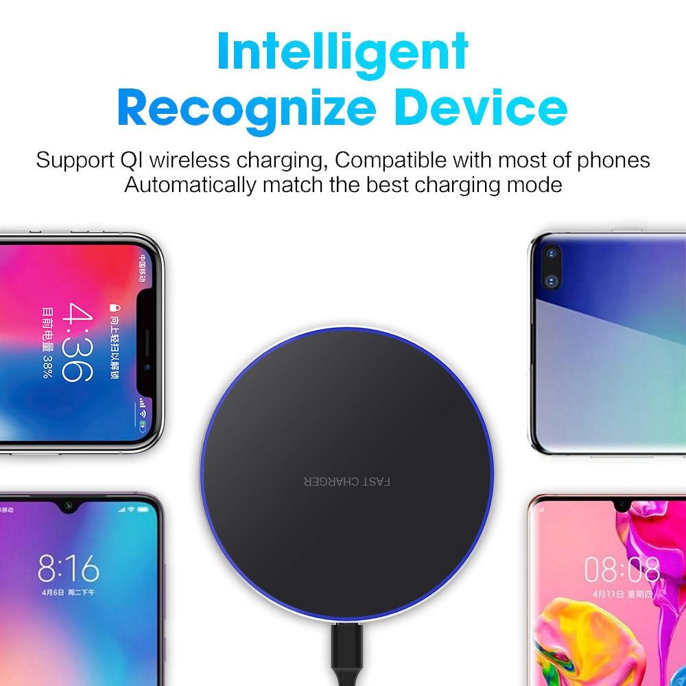 Dragon W9 30W Wireless Charging Pad – Ultra-Thin Fast ChargerDragon W9 30W Wireless Charging Pad